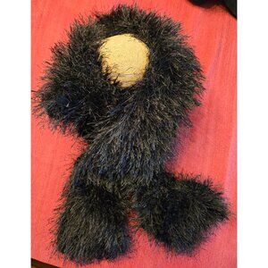 Black Textured Scarf